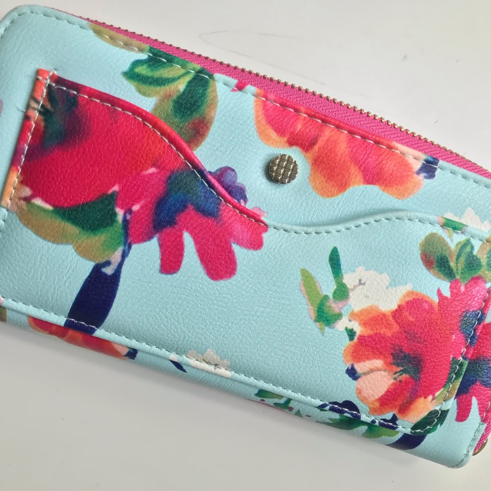 Flower print wallet